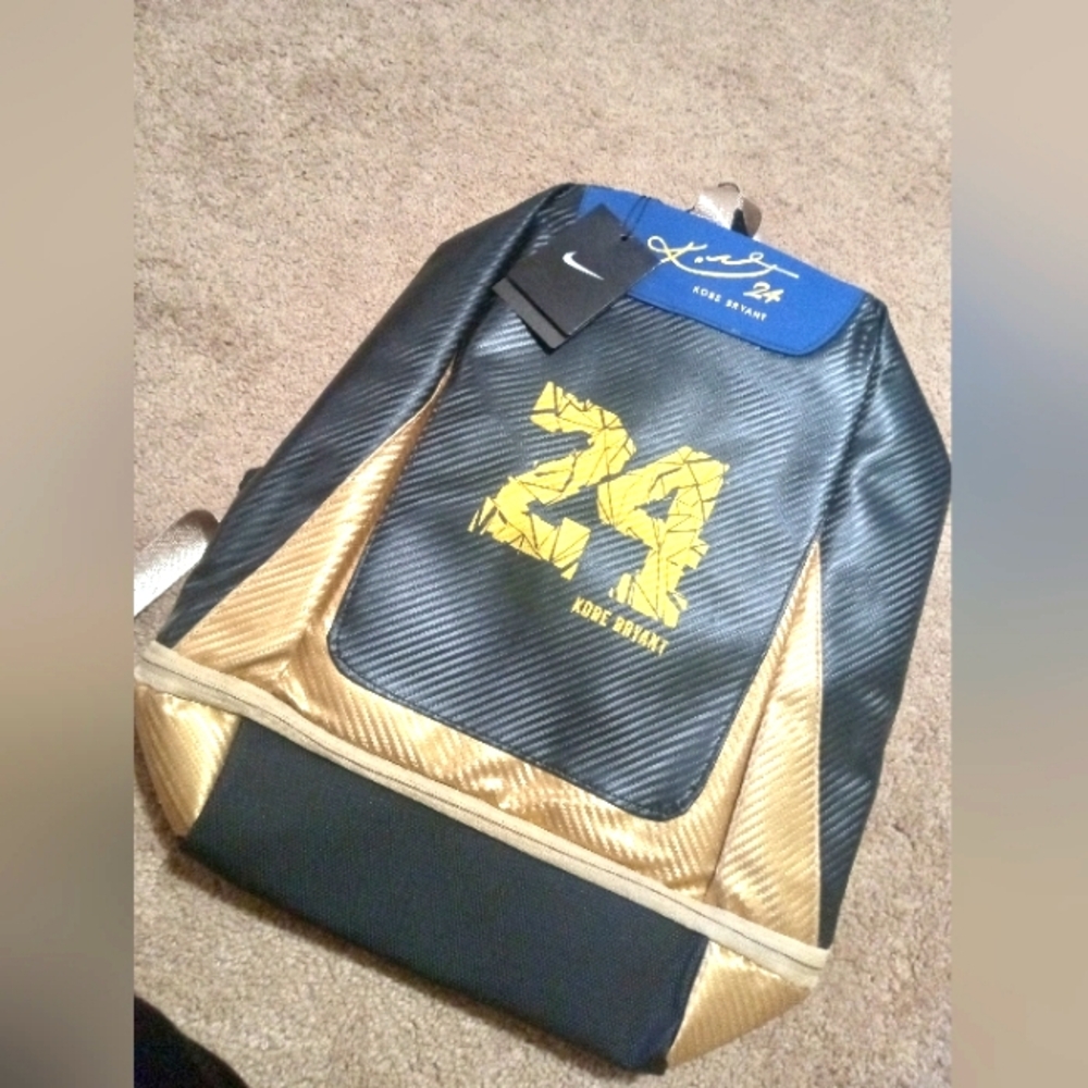 Nike Black and Gold Kobe Backpack